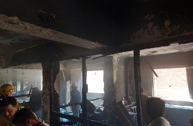 حريق ضخم في كنيسة مصرية ينهي حياة 41 شخصا ويرسل 55 حالة للمستشفى