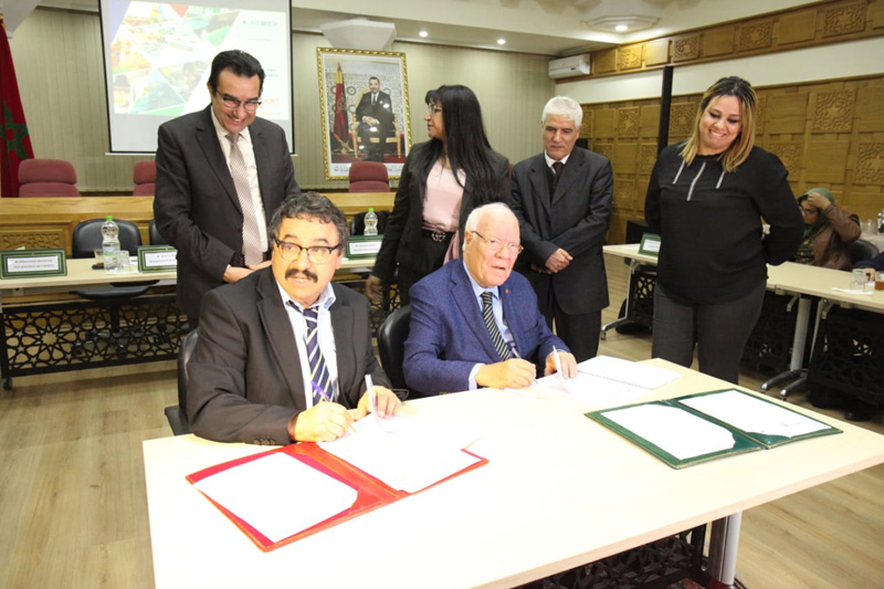 فعاليات حفل التوقيع على اتفاقية بين الجمعية المغربية للمصدرين وغرفة التجارة والصناعة لجهة الرباط سلا القنيطرة