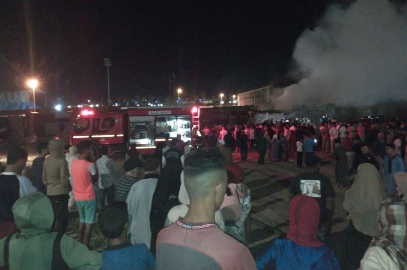 سطات: اندلاع حريق بسوق ماكرو يستنفر السلطات