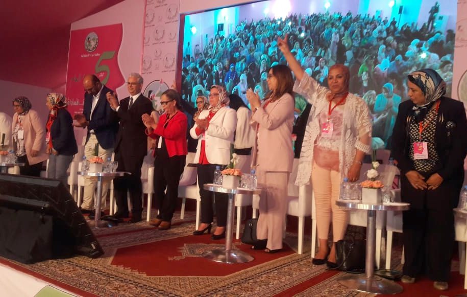 فعاليات انتخاب خديجة الزومي رئيسة لمنظمة المرأة الاستقلالية